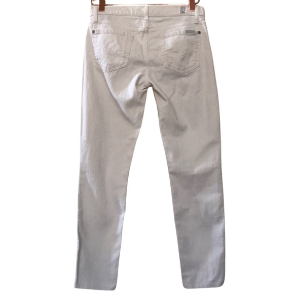 7 For All Mankind White Denim Jeans - Picture 4 of 11
